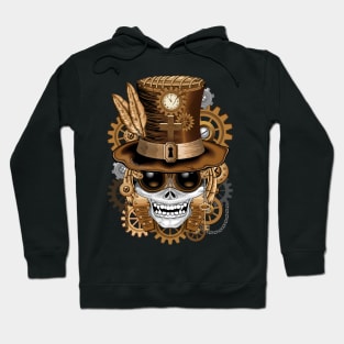 Skull Steampunk Voodoo Retro Machine Hoodie